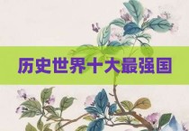 历史世界十大最强国