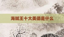 海贼王十大美德是什么