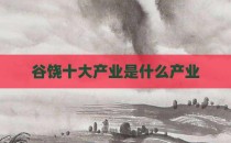 谷饶十大产业是什么产业