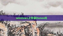 windows上安装itunes吗