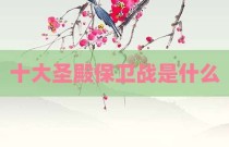 十大圣殿保卫战是什么