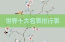 世界十大名表排行表