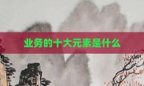 业务的十大元素是什么