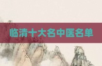 临清十大名中医名单
