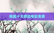 韩国十大感动电影免费