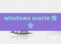 windows oracle 命令