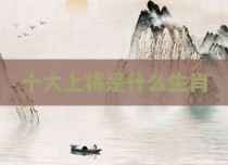 十大上将是什么生肖