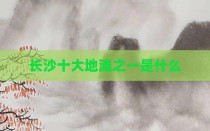 长沙十大地滩之一是什么