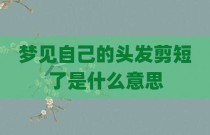 梦见自己的头发剪短了是什么意思