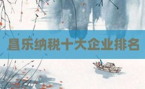 昌乐纳税十大企业排名