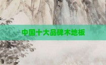 中国十大品碑木地板