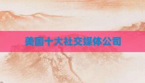 美国十大社交媒体公司