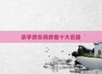 杀手房东俏房客十大名器