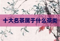 十大名茶属于什么茶类
