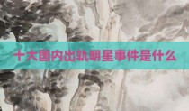 十大国内出轨明星事件是什么