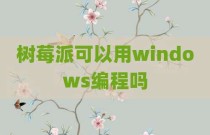 树莓派可以用windows编程吗