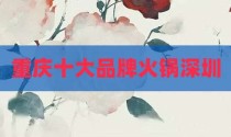 重庆十大品牌火锅深圳