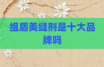 组盾美缝剂是十大品牌吗