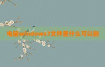 电脑windows7文件里什么可以删