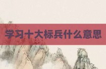 学习十大标兵什么意思