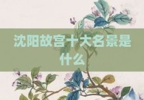 沈阳故宫十大名景是什么