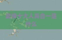 武侠十大人兵合一是什么
