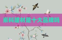 岽科建材是十大品牌吗