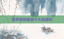 容声铝扣板是十大品牌吗