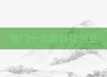 厦门十大黑科技创业