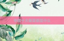中国十大硬菜都是什么
