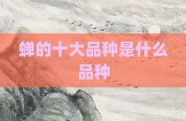 蝉的十大品种是什么品种