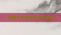 宅男十大定义是什么动漫