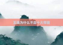 王强为什么不是十大悍匪