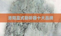 洛阳盒式助听器十大品牌