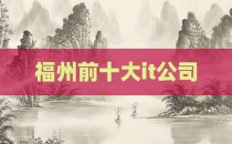 福州前十大it公司