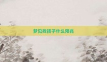 梦见找孩子什么预兆
