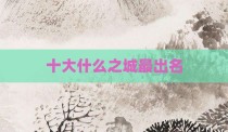 十大什么之城最出名
