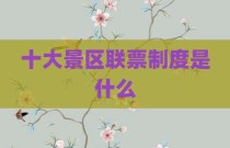 十大景区联票制度是什么