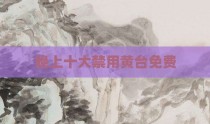 晚上十大禁用黄台免费