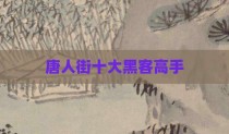 唐人街十大黑客高手