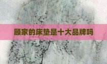 顾家的床垫是十大品牌吗