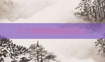 十大顶级巅峰赛是什么