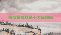 商帝集成灶是十大品牌吗