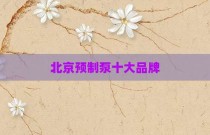 北京预制泵十大品牌