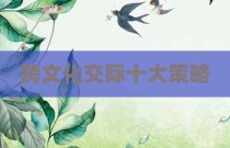 跨文化交际十大策略