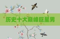 历史十大巅峰巨星男