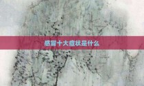 感冒十大症状是什么