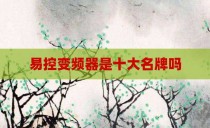 易控变频器是十大名牌吗