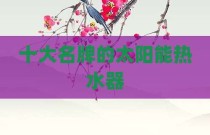 十大名牌的太阳能热水器