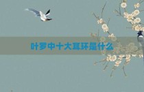 叶罗中十大耳环是什么